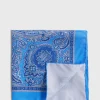 Printed Habotai Silk Paisley Pocket Square