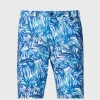 Printed Seersucker Walk Short