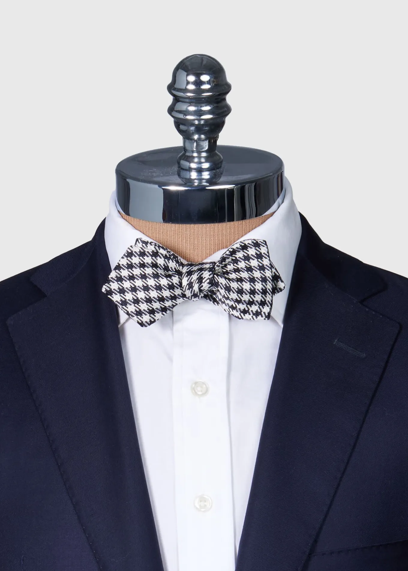 printed_silk_check_bow_ti_1.webp Printed Silk Check Bow Tie