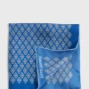 Printed Silk Diamond Motif Pocket Square