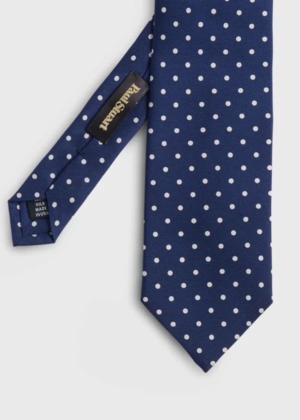 Printed Silk Dot Tie