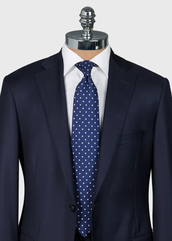 Printed Silk Dot Tie