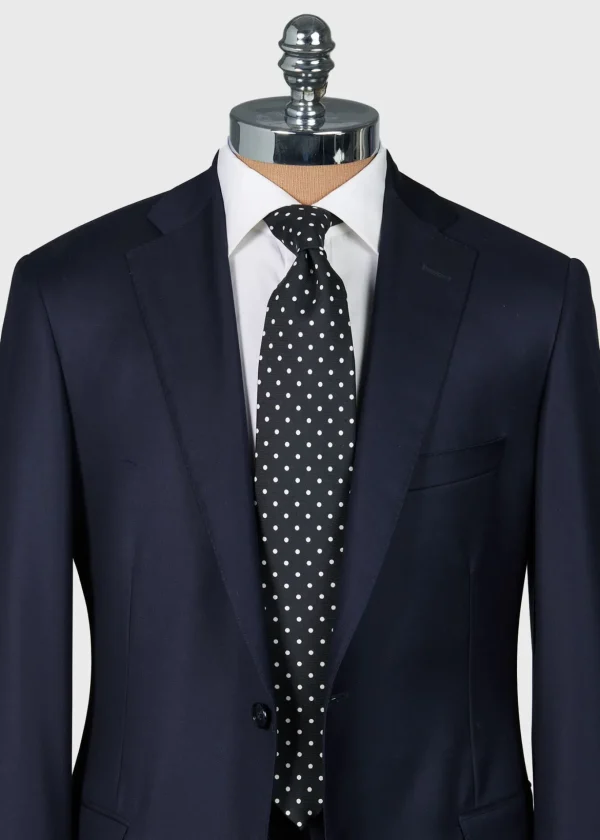 Printed Silk Dot Tie