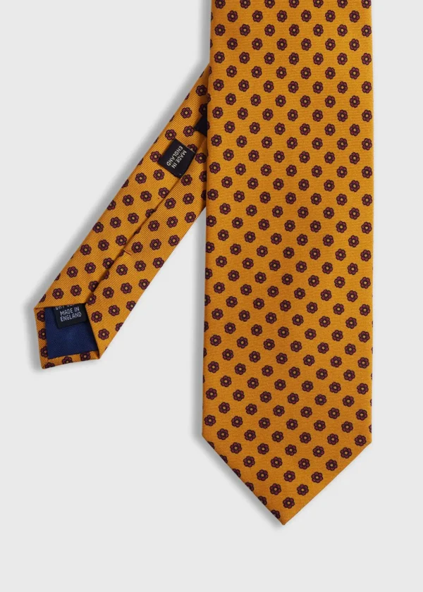Printed Silk Floral Tie