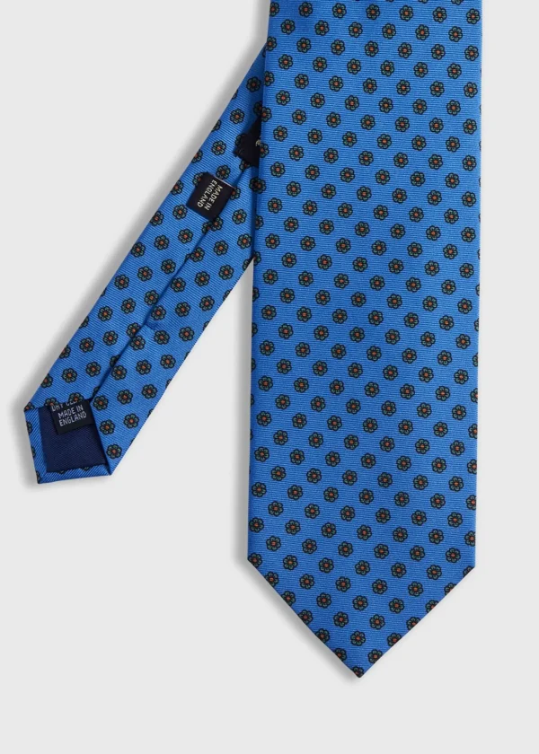 Printed Silk Floral Tie
