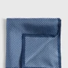 Printed Silk Houndstooth Pocket Square
