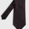 Printed Silk Madder Tossed Pine Tie