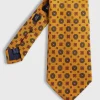 Printed Silk Medallion Tie