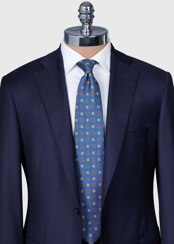 Printed Silk Medallion Tie