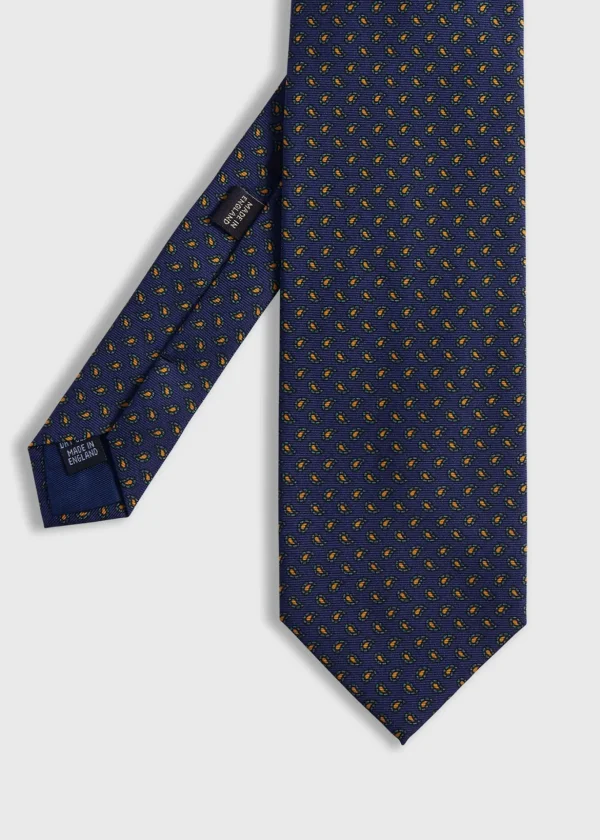 Printed Silk Small Pine Tie