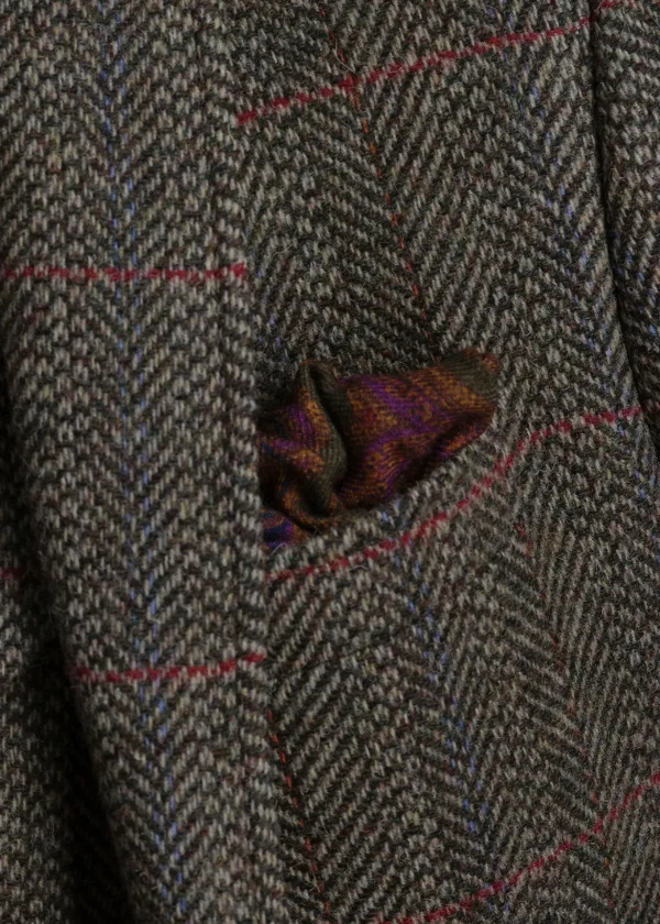Printed Wool Flannel Paisley Pocket Square