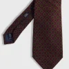 Printed Wool Medallion Tie