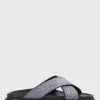 Punta II Raffia Crossover Slide