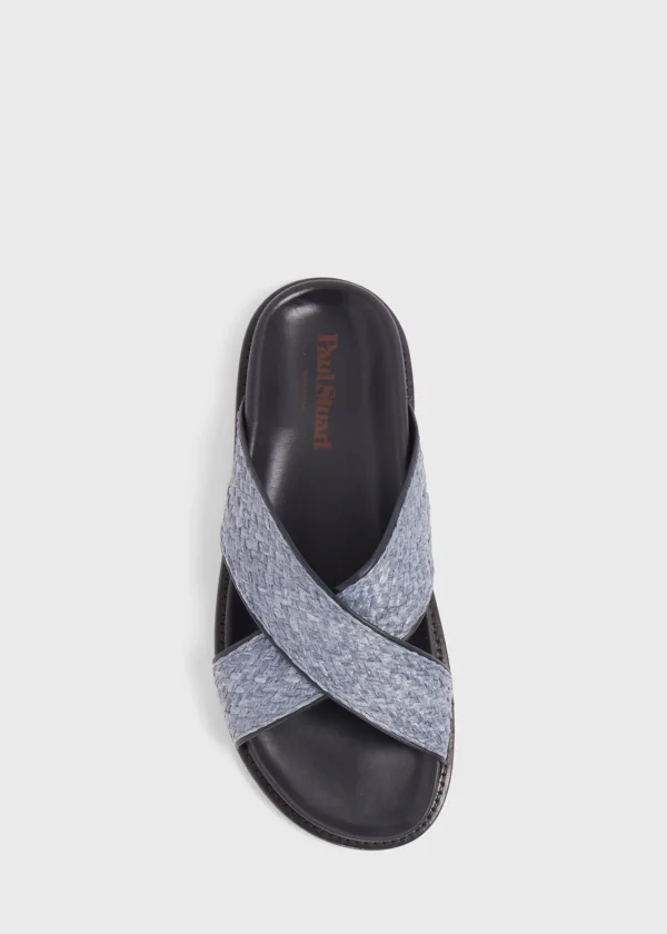 Punta II Raffia Crossover Slide