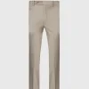Sand Super 130s Plain Front Trouser