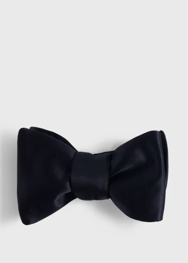Satin Blunt Edge Bow Tie