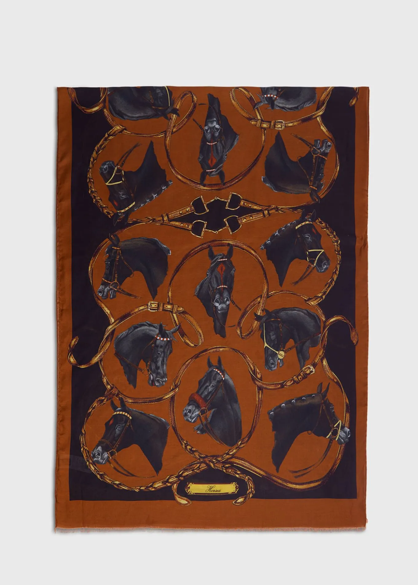 scarf_with_horse_design_1.webp Scarf With Horse Design