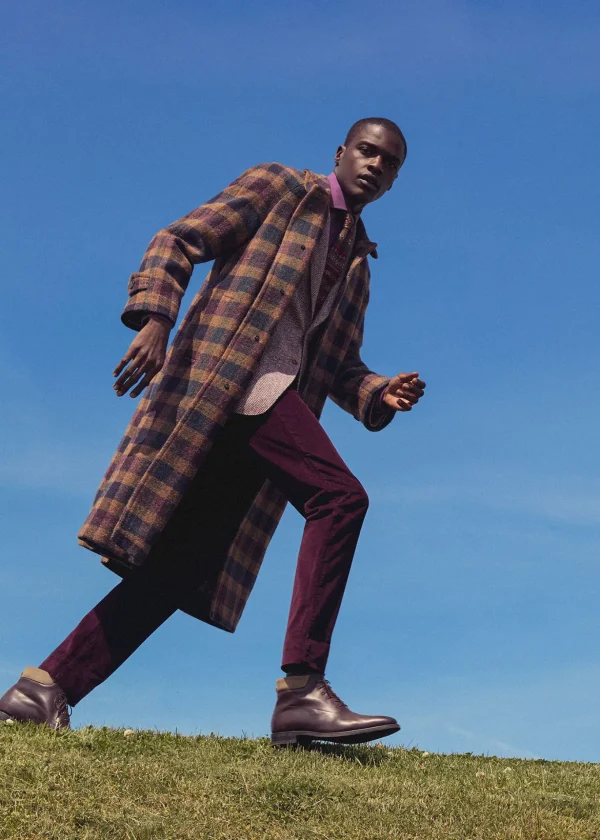 Shetland Wool A-Line Coat