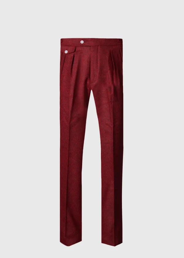Shetland Wool French Pleat Trouser