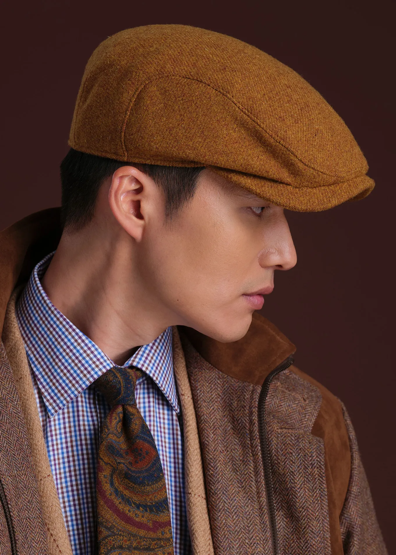 shetland_wool_melange_ivy_1.webp Shetland Wool Melange Ivy Cap