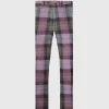 Shetland Wool Plaid Trouser