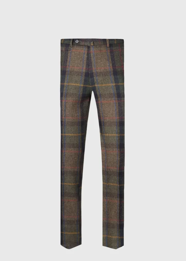 Shetland Wool Plaid Trouser