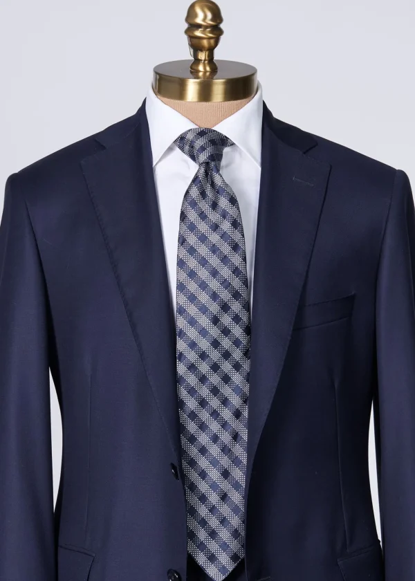 Silk Jacquard Check Tie