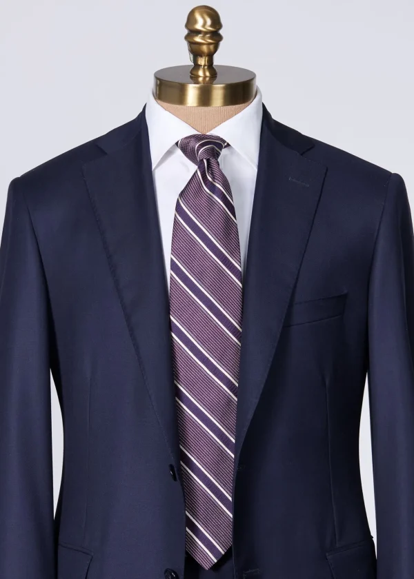 Silk Jacquard Macclesfield Stripe Tie