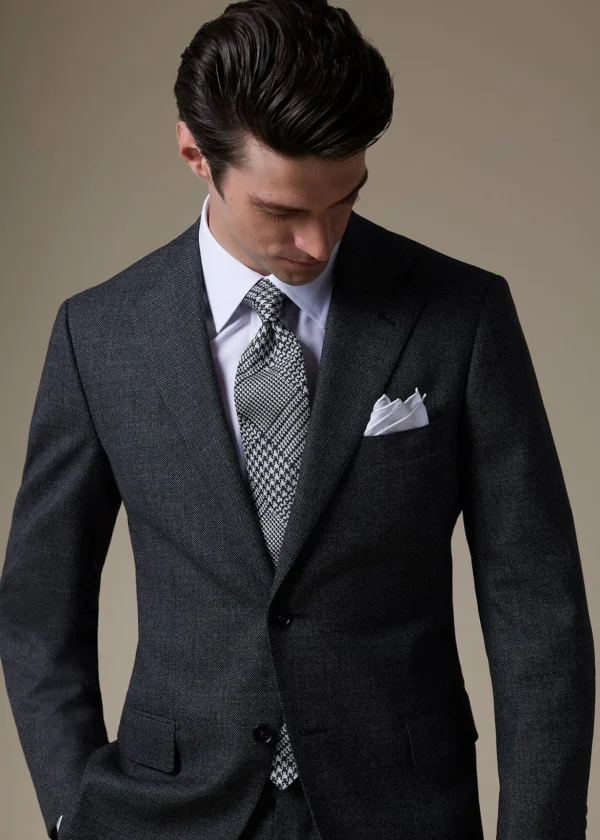 Silk Jacquard Plaid Tie