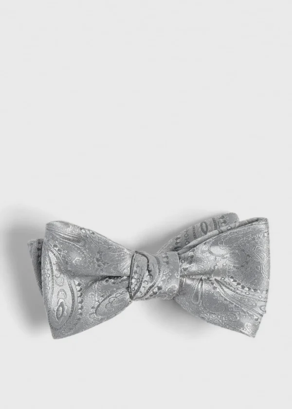 Silk Paisley Jacquard Bow Tie