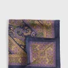 Silk Paisley Pocket Square