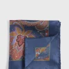 Silk Paisley Pocket Square