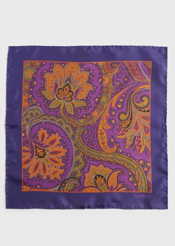 Silk Paisley Pocket Square