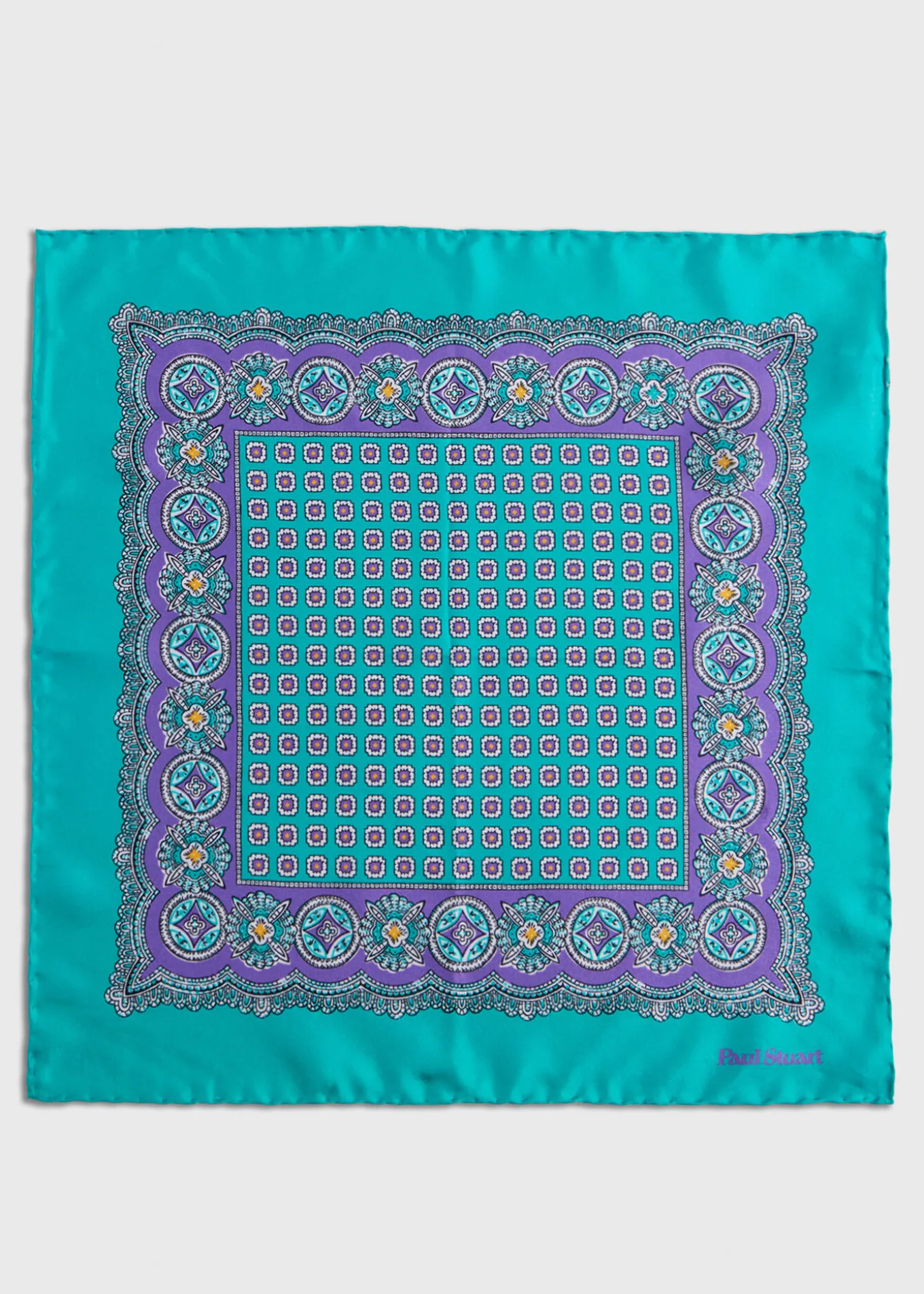 silk_twill_medallion_pock_2.webp Silk Twill Medallion Pocket Square