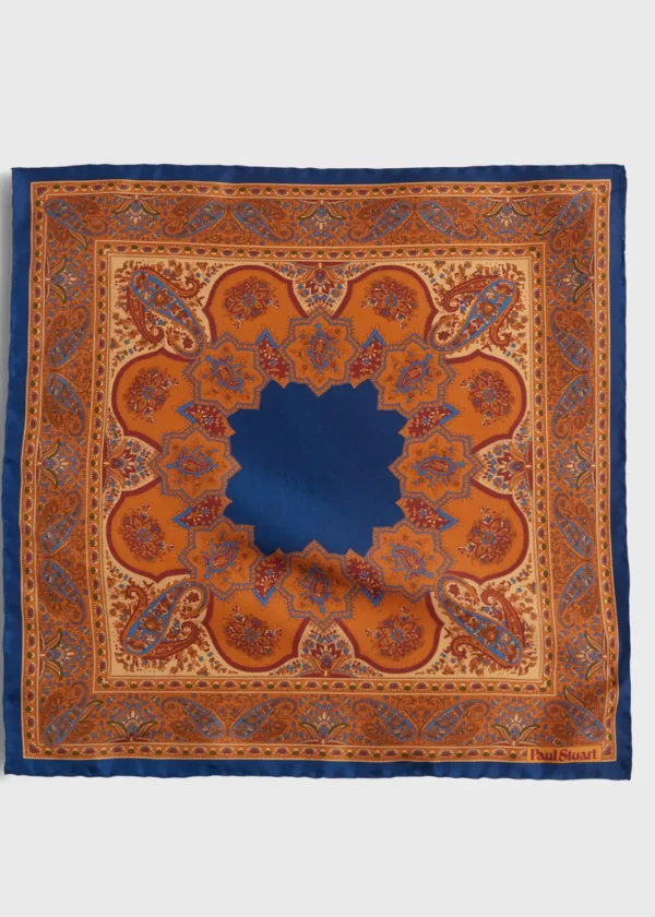 Silk Twill Paisley Pocket Square