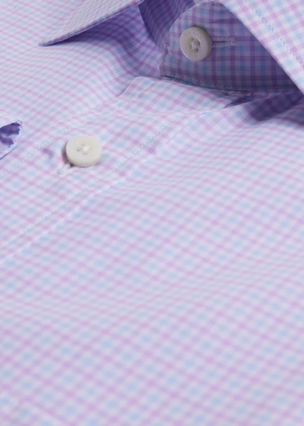 Small Check Cotton Dress Shirt