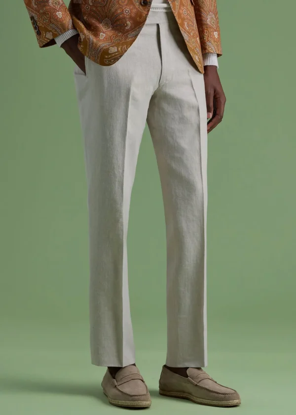 Soft Linen Canvas Dress Trouser