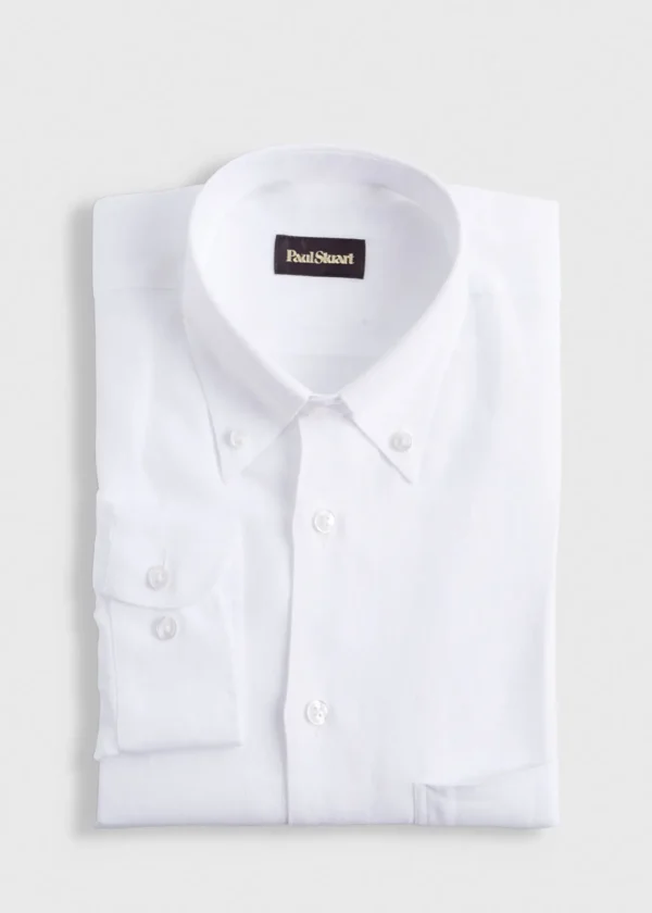 Solid Linen Sport Shirt