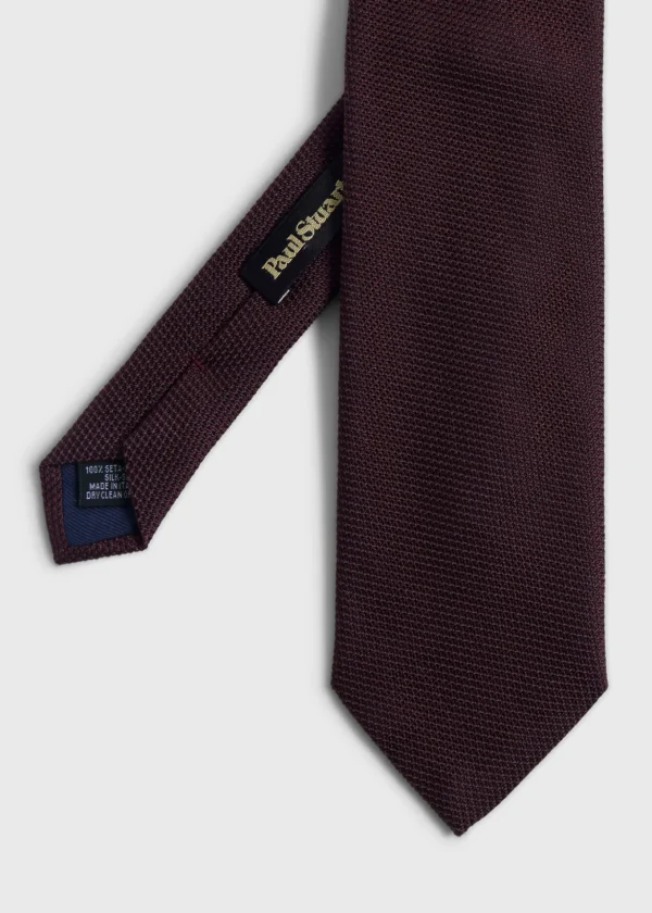 Solid Silk Garza Tie