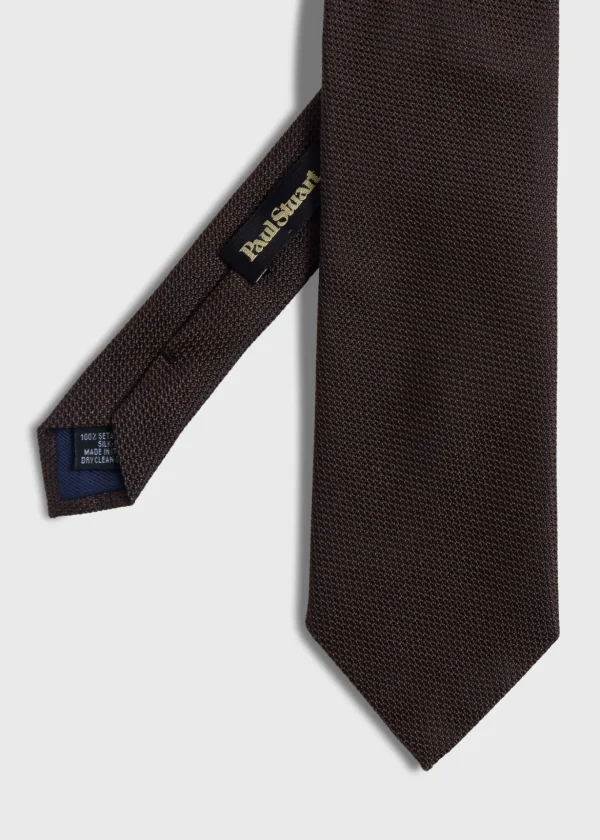 Solid Silk Garza Tie