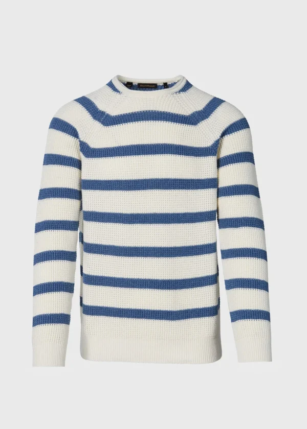 Striped Cotton Crewneck Sweater