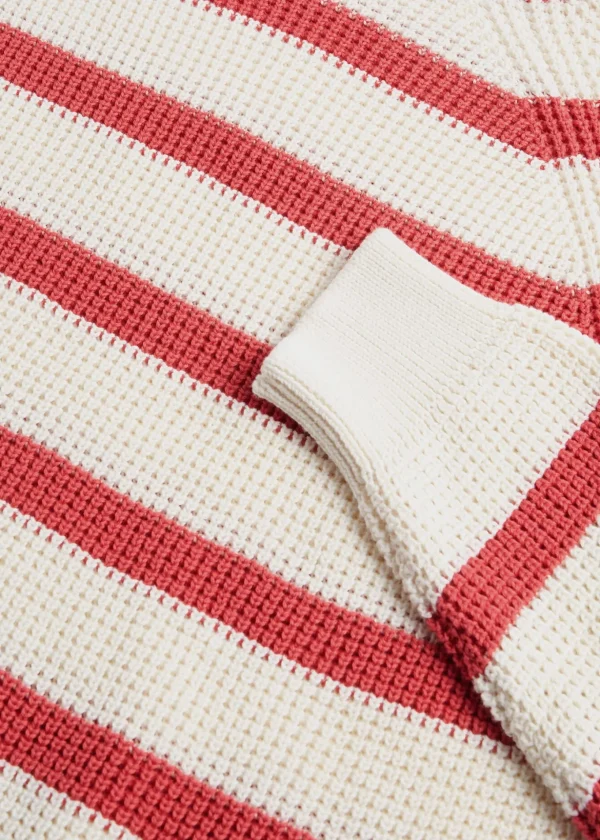 Striped Cotton Crewneck Sweater
