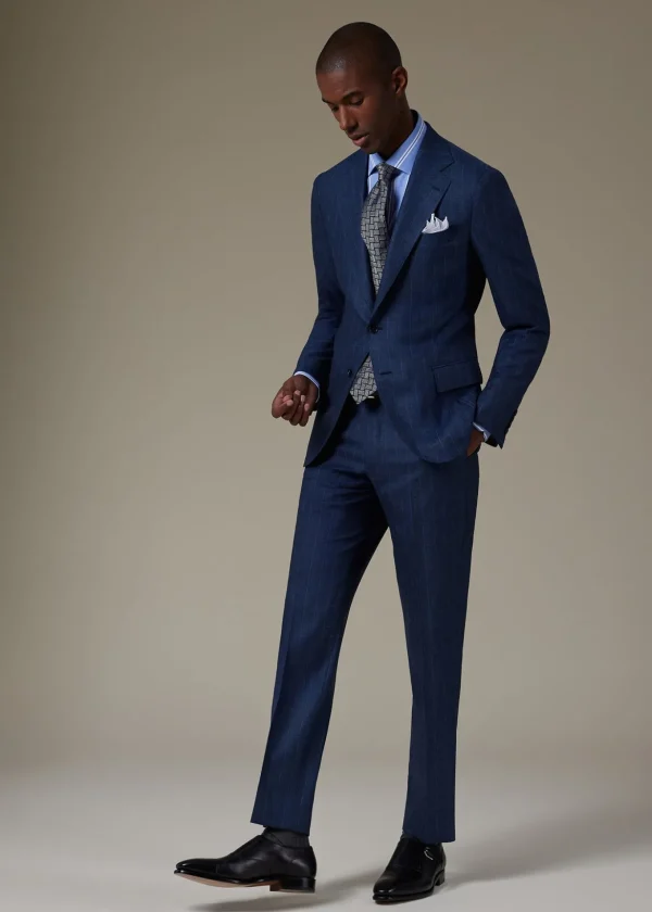 Super 120s Wool Stripe Suit