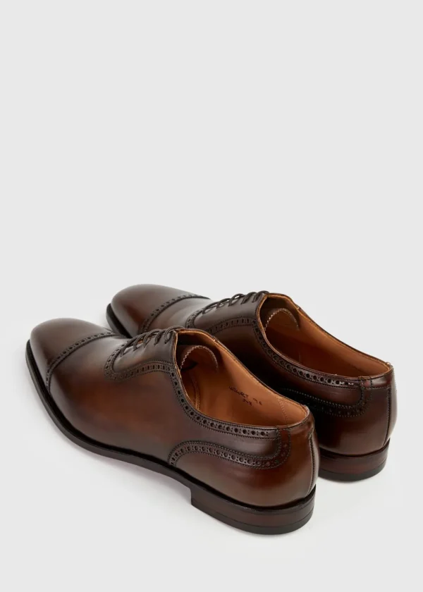 The Westbourne Brown Leather Cap Toe