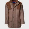 Tweed Hunting Jacket With Suede Trim
