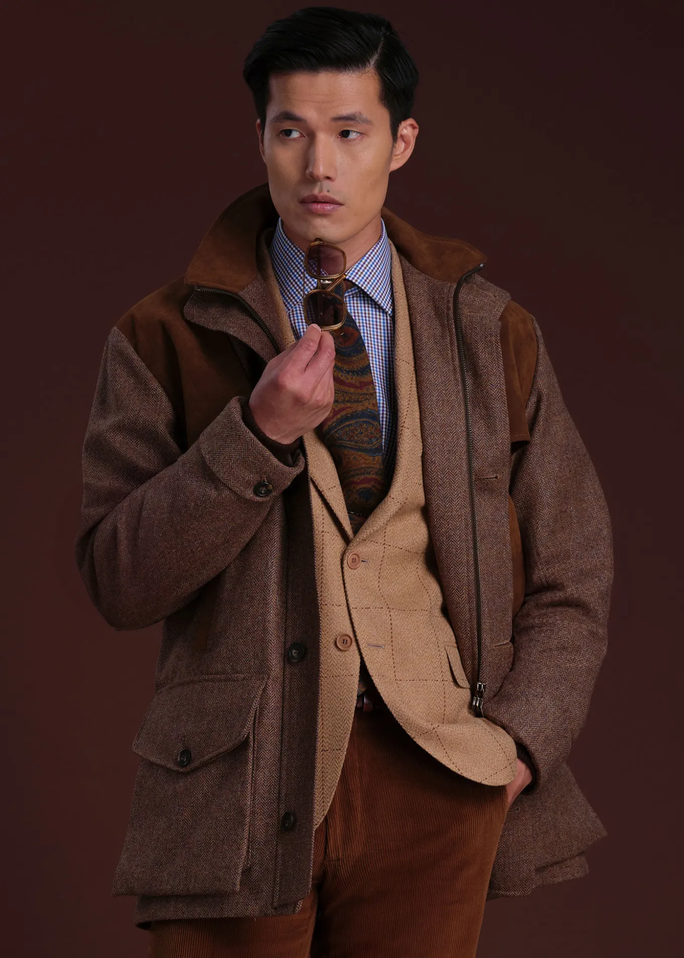 tweed_hunting_jacket_with_1.webp Tweed Hunting Jacket With Suede Trim