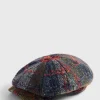 Tweed Multicolor Plaid Cap