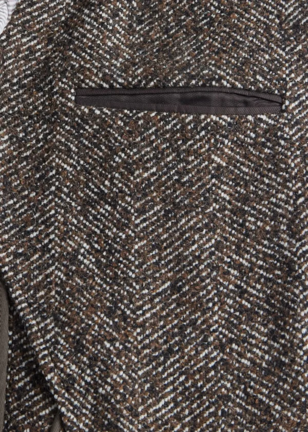 Tweed Single Breasted Coat