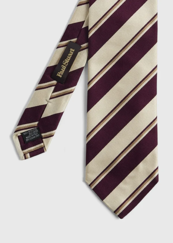 Two Color Repp Stripe Tie