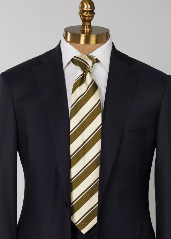 Two Color Repp Stripe Tie
